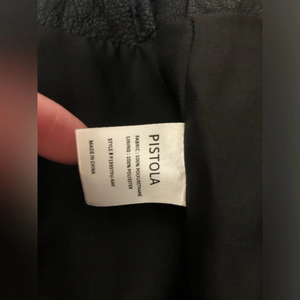 Pistola Rey vegan leather wrap skirt in Raven NWT new - Picture 10 of 11